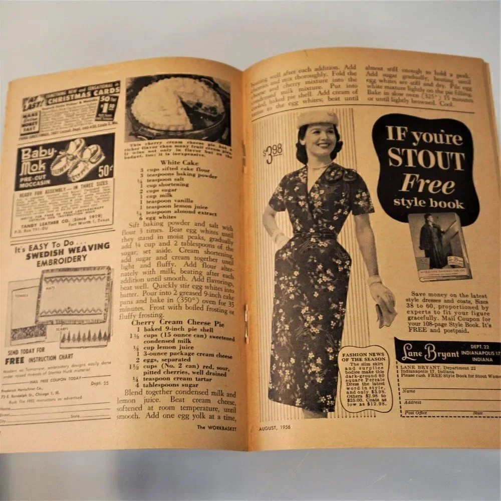 6 Issues The Workbasket Magazine 1956 Vintage Publication Home and Needlecraft